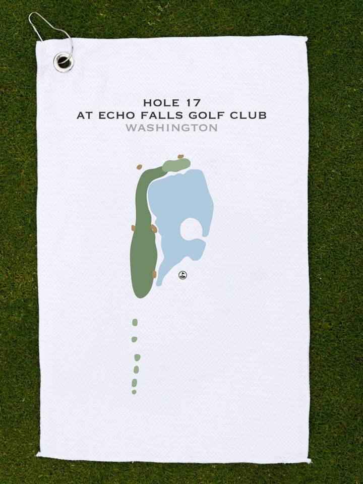 Hole 17 Echo Falls Golf Club, Washington - Printed Golf Courses