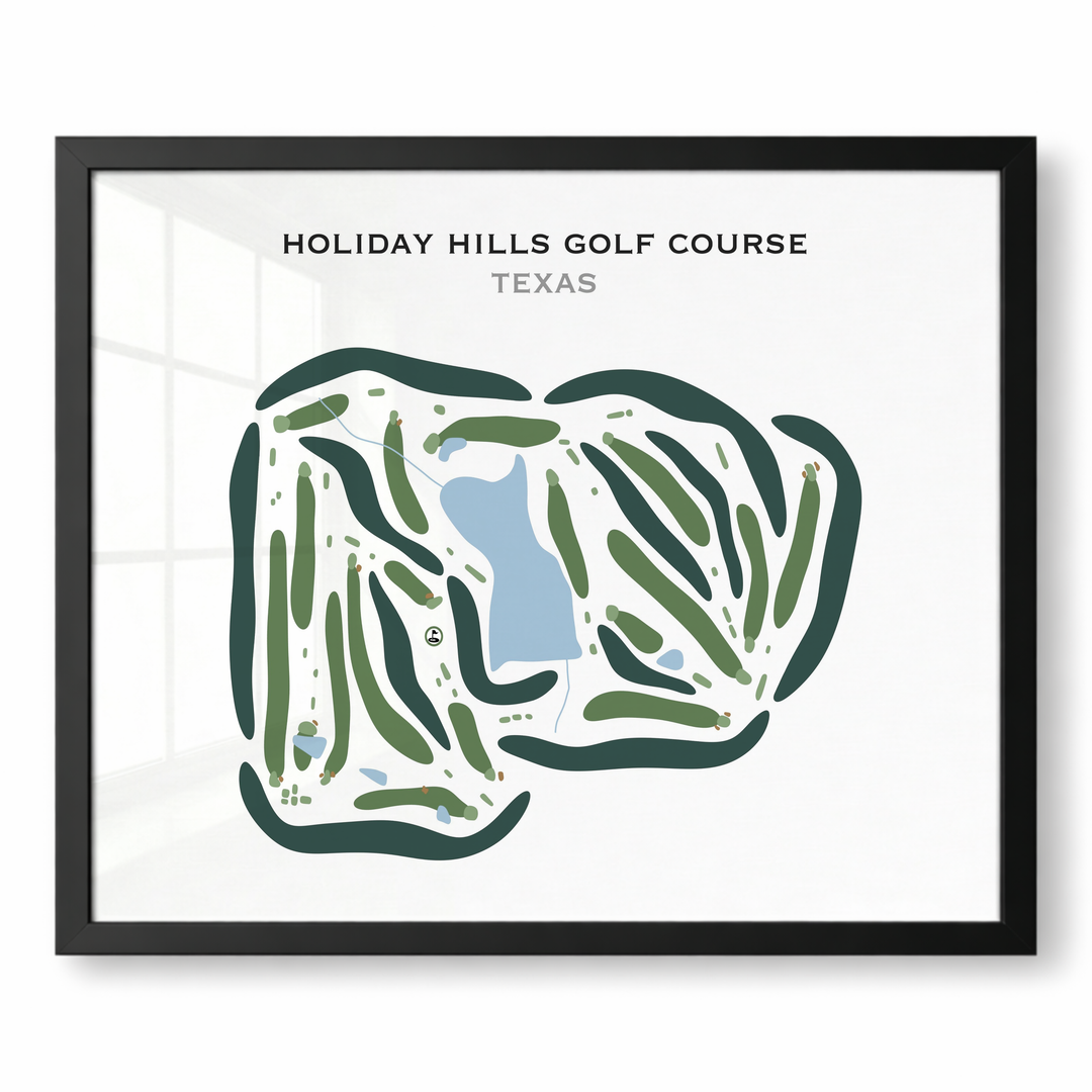 Holiday Hills Golf Course, Texas - Printed Golf Courses