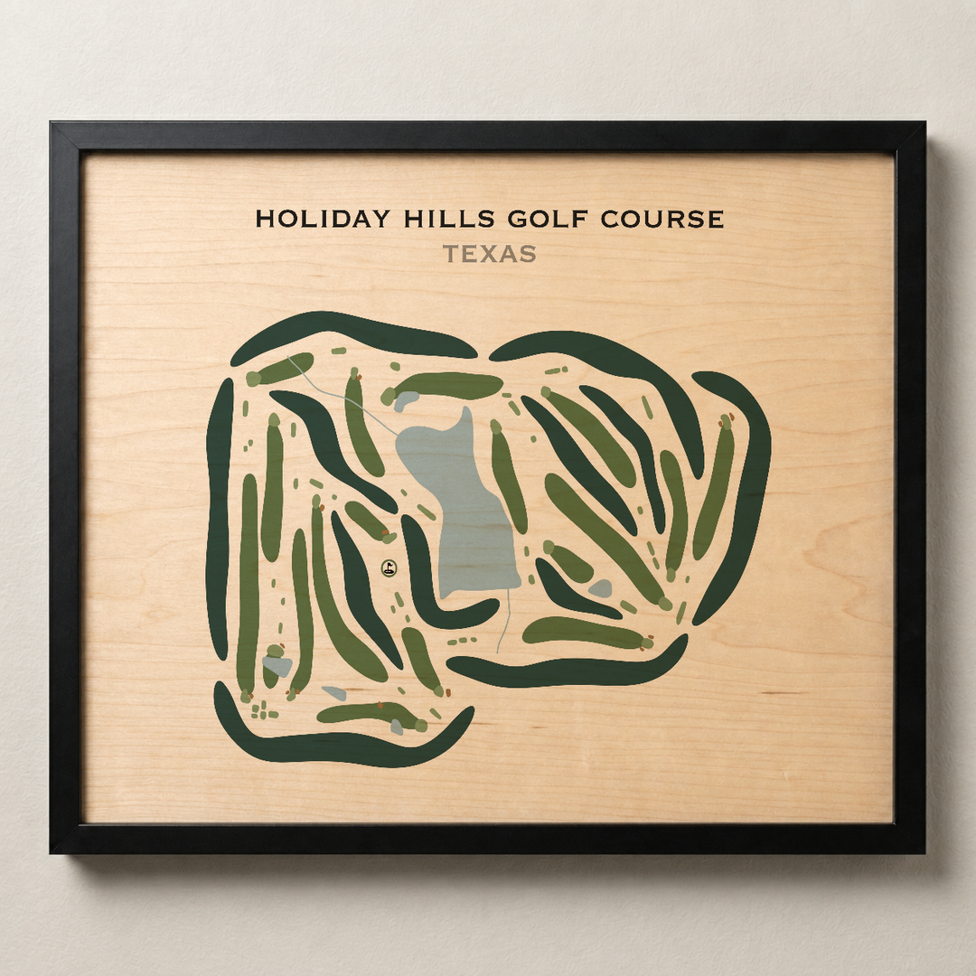 Holiday Hills Golf Course, Texas - Printed Golf Courses