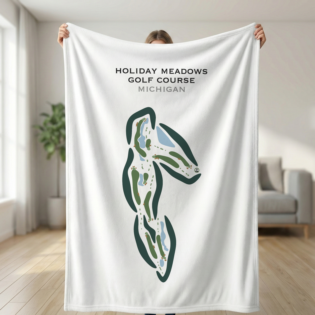 Holiday Meadows Golf Course, Michigan - Printed Golf Courses