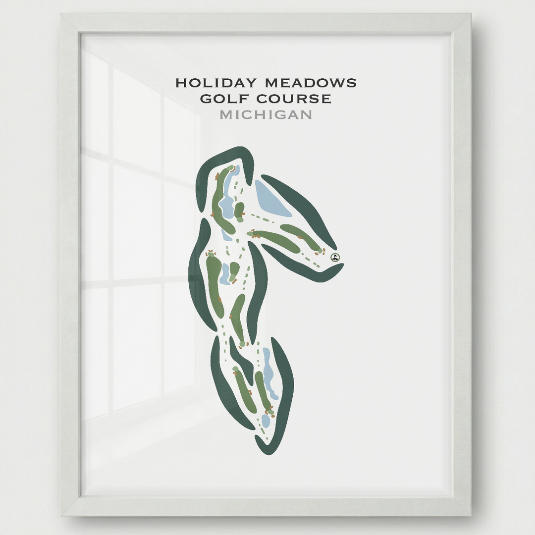 Holiday Meadows Golf Course, Michigan - Printed Golf Courses