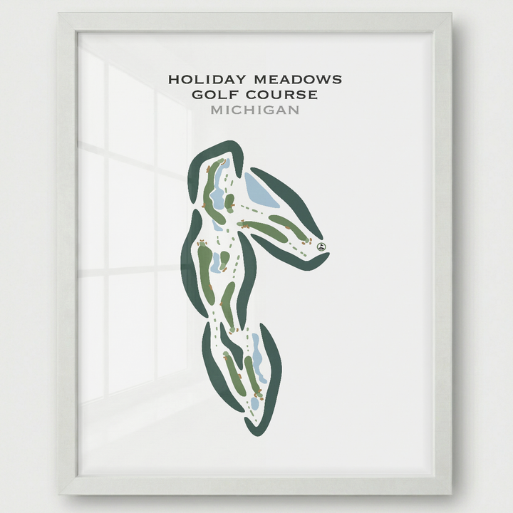 Holiday Meadows Golf Course, Michigan - Printed Golf Courses