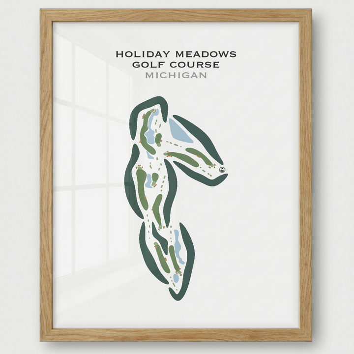 Holiday Meadows Golf Course, Michigan - Printed Golf Courses