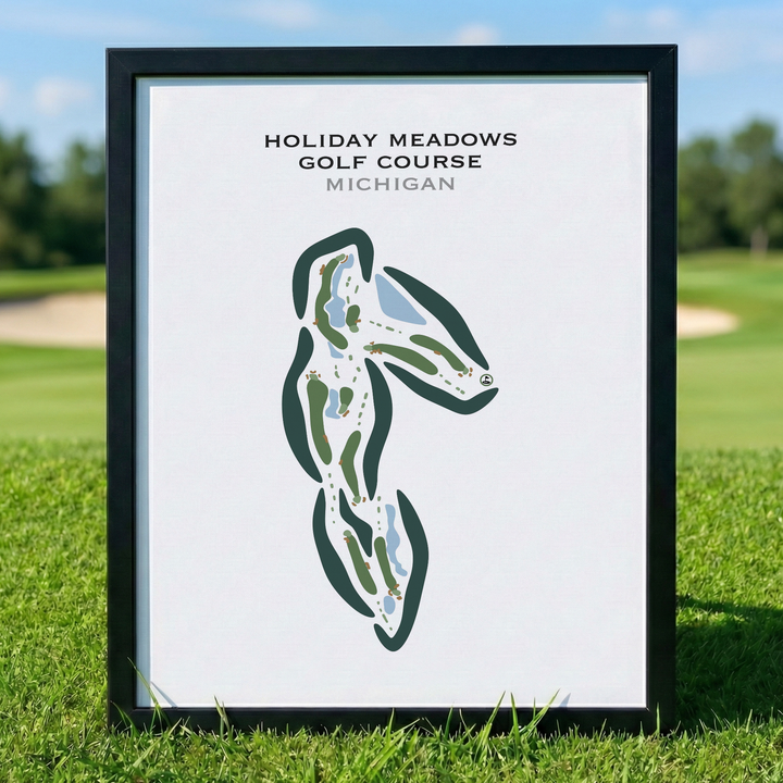 Holiday Meadows Golf Course, Michigan - Printed Golf Courses