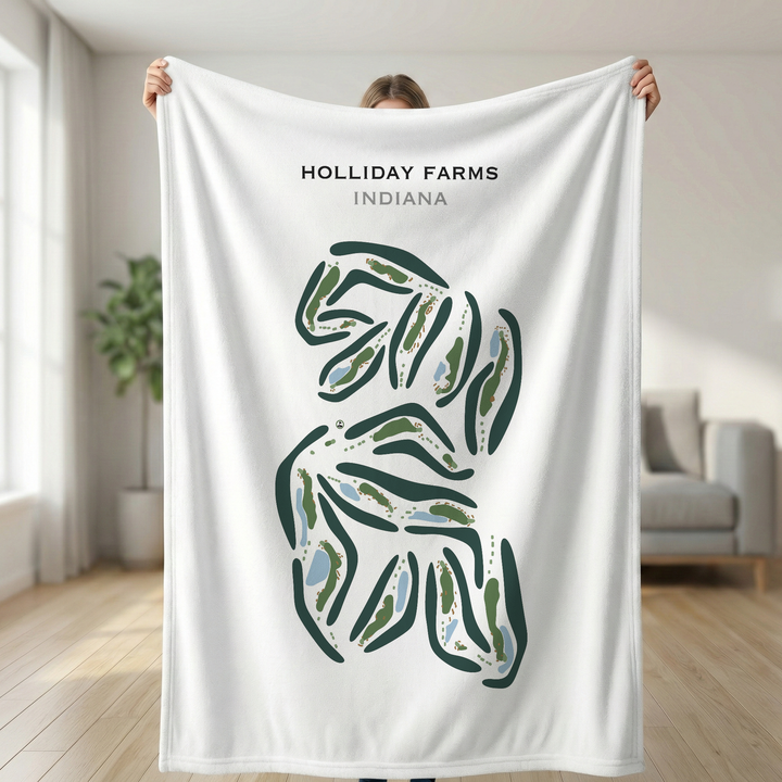Holliday Farms, Indiana - Printed Golf Courses