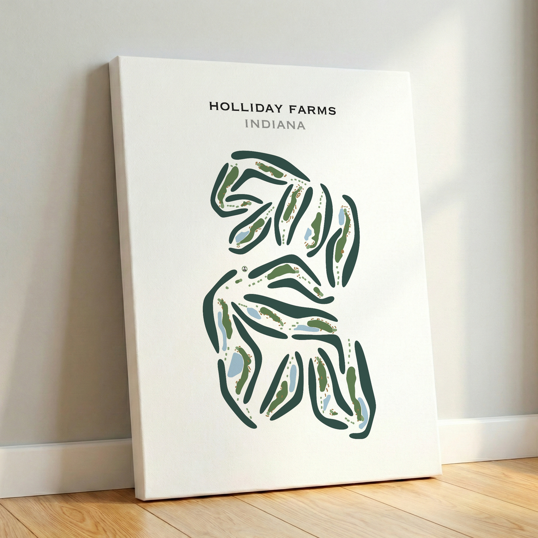 Holliday Farms, Indiana - Printed Golf Courses