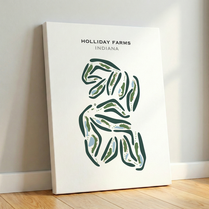 Holliday Farms, Indiana - Printed Golf Courses