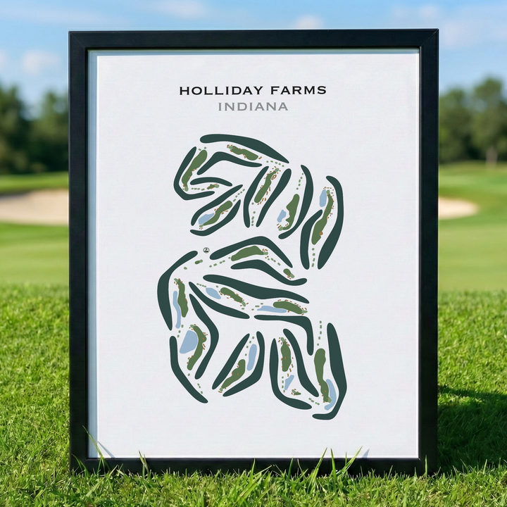 Holliday Farms, Indiana - Printed Golf Courses