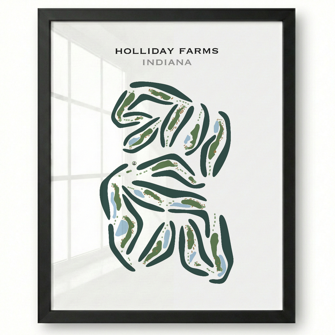 Holliday Farms, Indiana - Printed Golf Courses