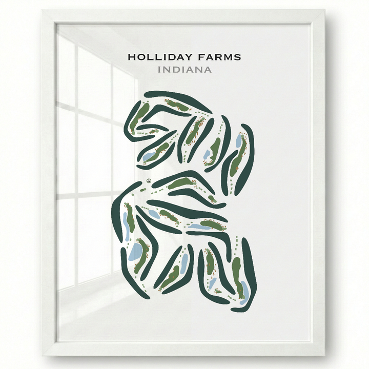 Holliday Farms, Indiana - Printed Golf Courses