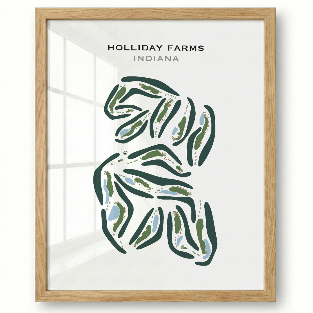 Holliday Farms, Indiana - Printed Golf Courses