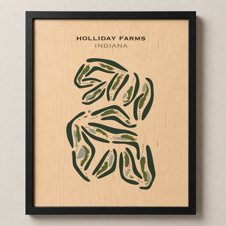 Holliday Farms, Indiana - Printed Golf Courses