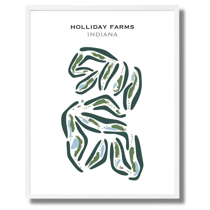 Holliday Farms, Indiana - Printed Golf Courses