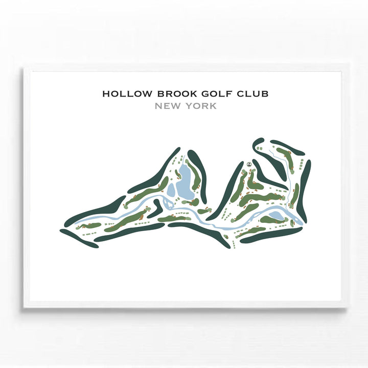 Hollow Brook Golf Club, New York - Printed Golf Course