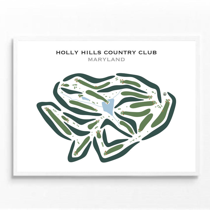 Holly Hills Country Club, Maryland - Printed Golf Courses