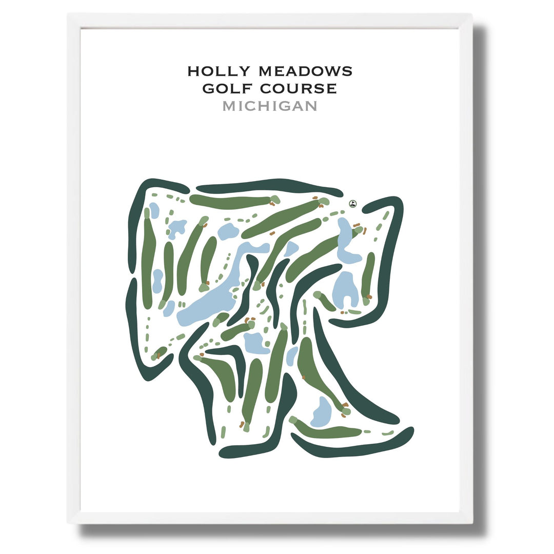 Holly Meadows Golf Course, Michigan - Printed Golf Courses