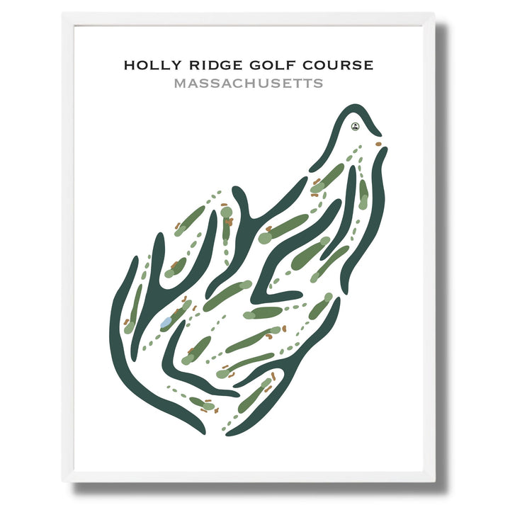 Holly Ridge Golf Course, Massachusetts - Printed Golf Courses