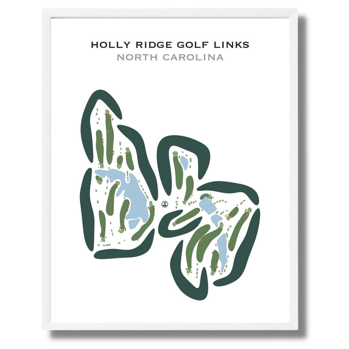 Holly Ridge Golf Links, North Carolina - Printed Golf Courses