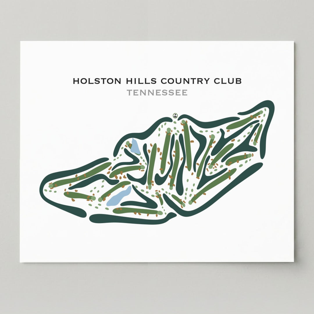 Holston Hills Country Club, Tennessee - Printed Golf Courses
