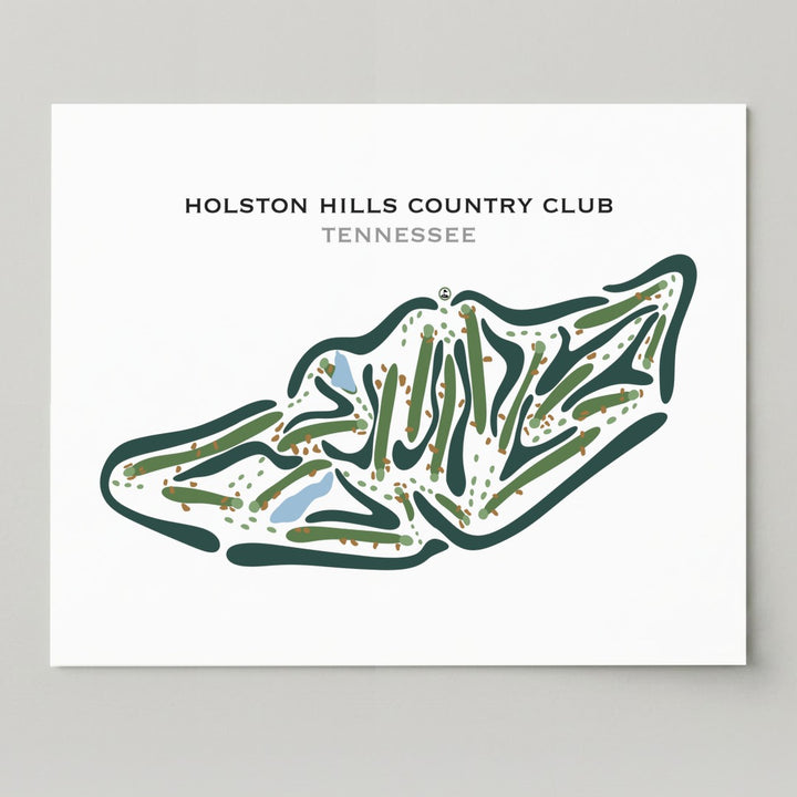 Holston Hills Country Club, Tennessee - Printed Golf Courses