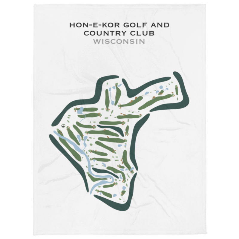 Hon-E-Kor Golf & Country Club, Wisconsin - Printed Golf Course