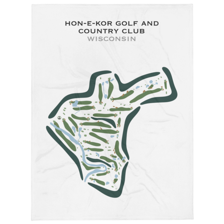 Hon-E-Kor Golf & Country Club, Wisconsin - Printed Golf Course