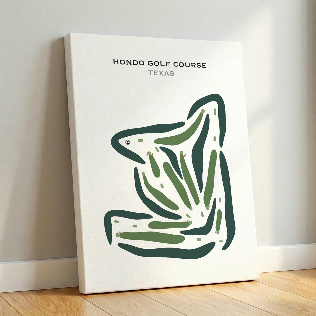 Hondo Golf Course, Texas - Printed Golf Courses
