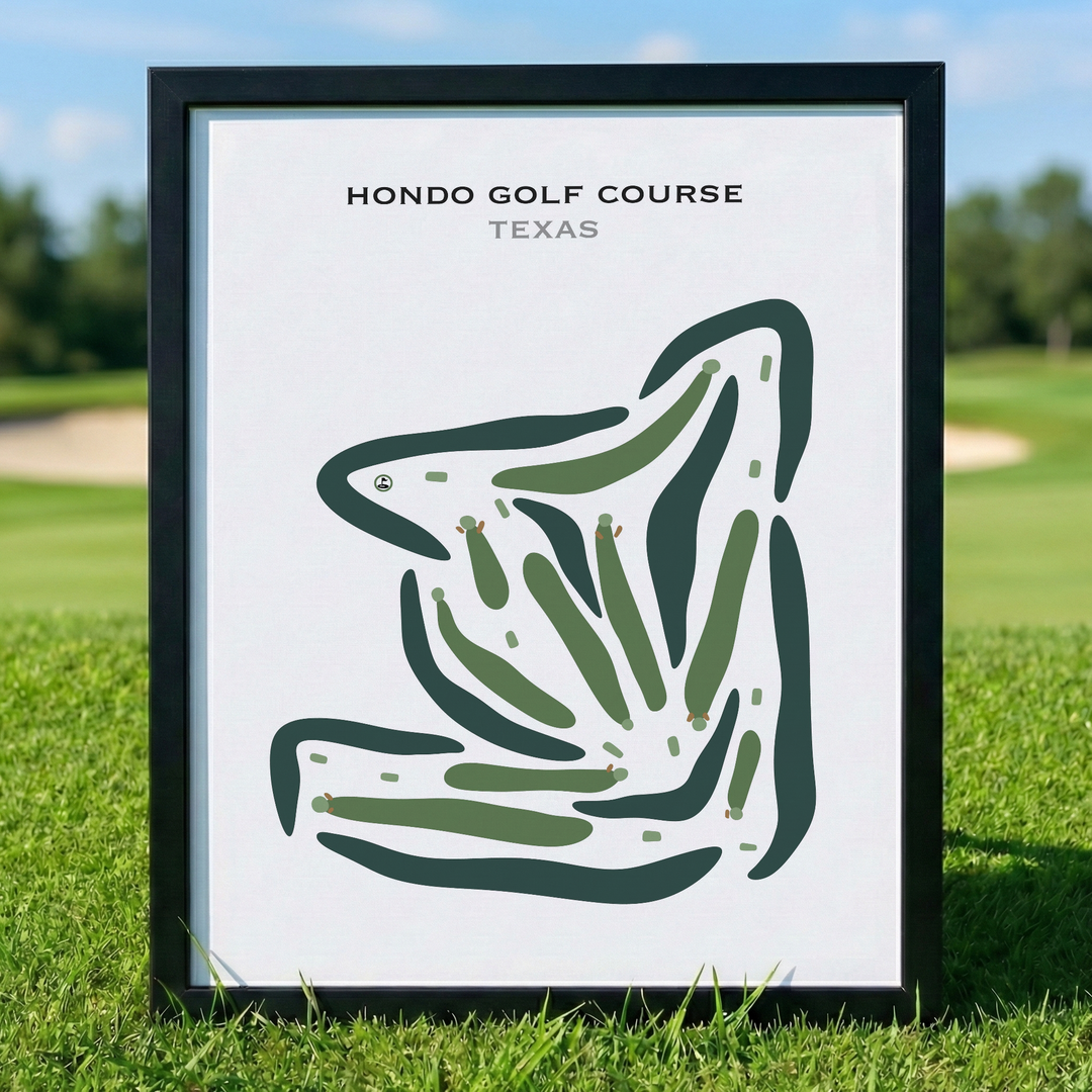 Hondo Golf Course, Texas - Printed Golf Courses