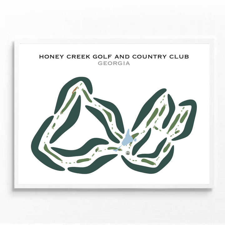 Honey Creek Golf and Country Club, Georgia - Printed Golf Courses