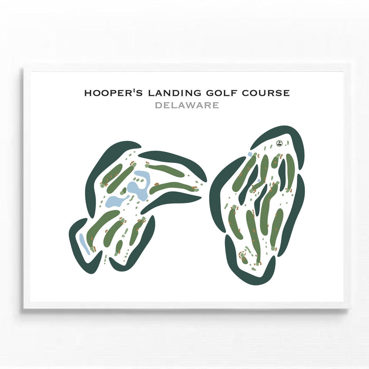 Hooper's Landing Golf Course, Delaware - Printed Golf Courses