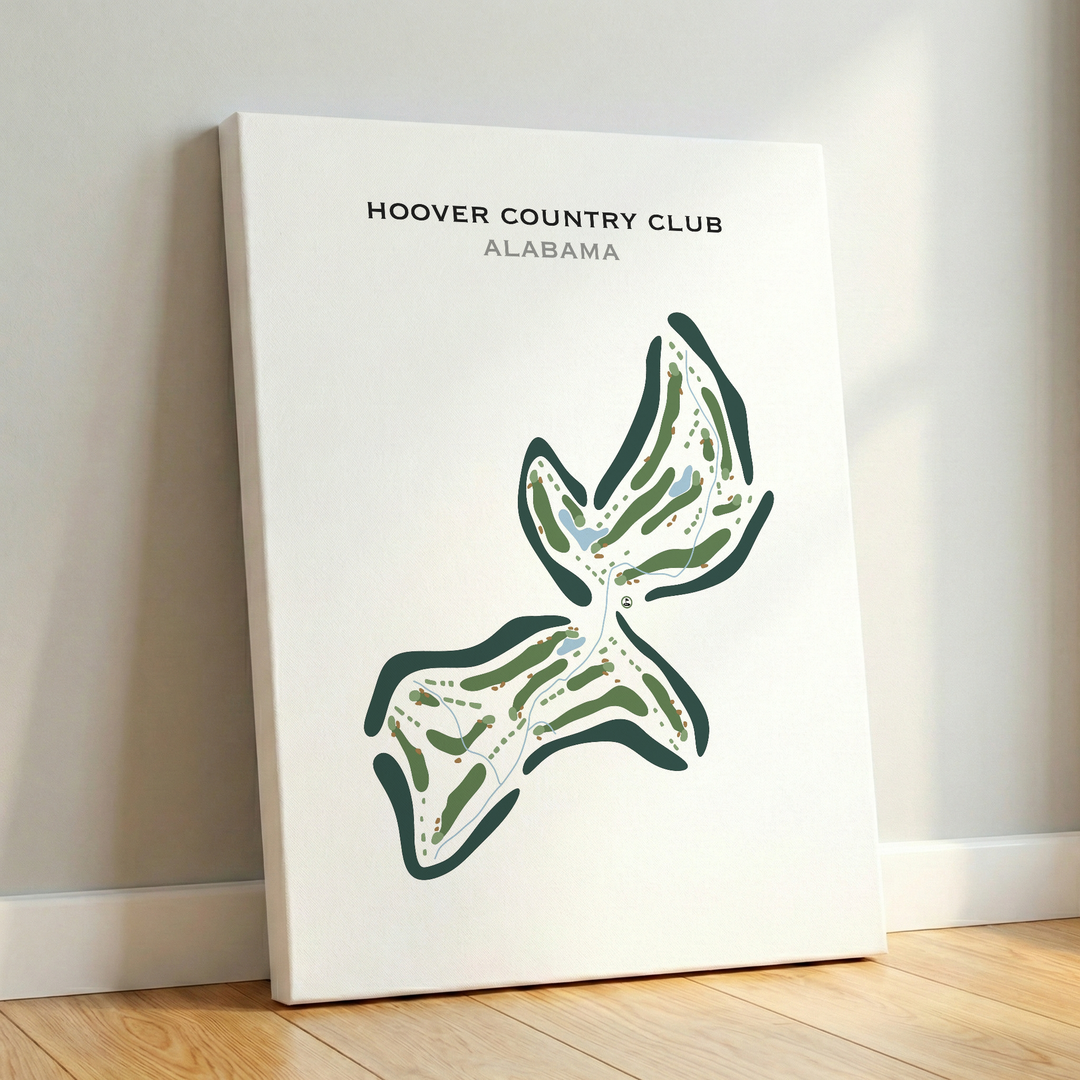 Hoover Country Club, Alabama - Printed Golf Course