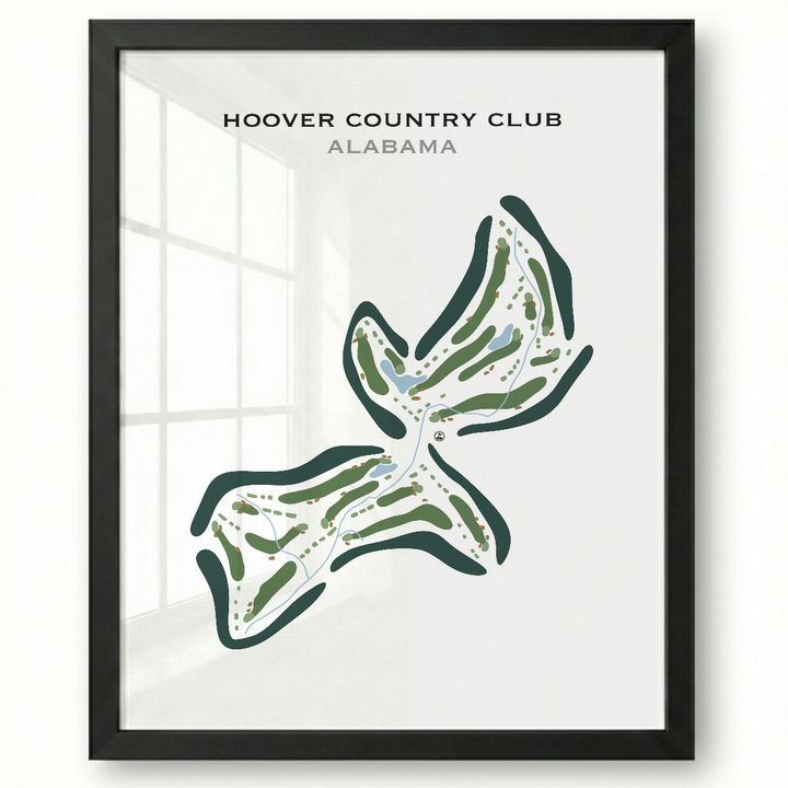 Hoover Country Club, Alabama - Printed Golf Course