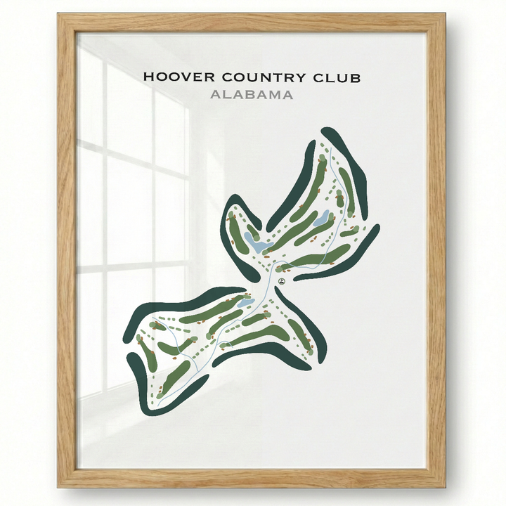 Hoover Country Club, Alabama - Printed Golf Course