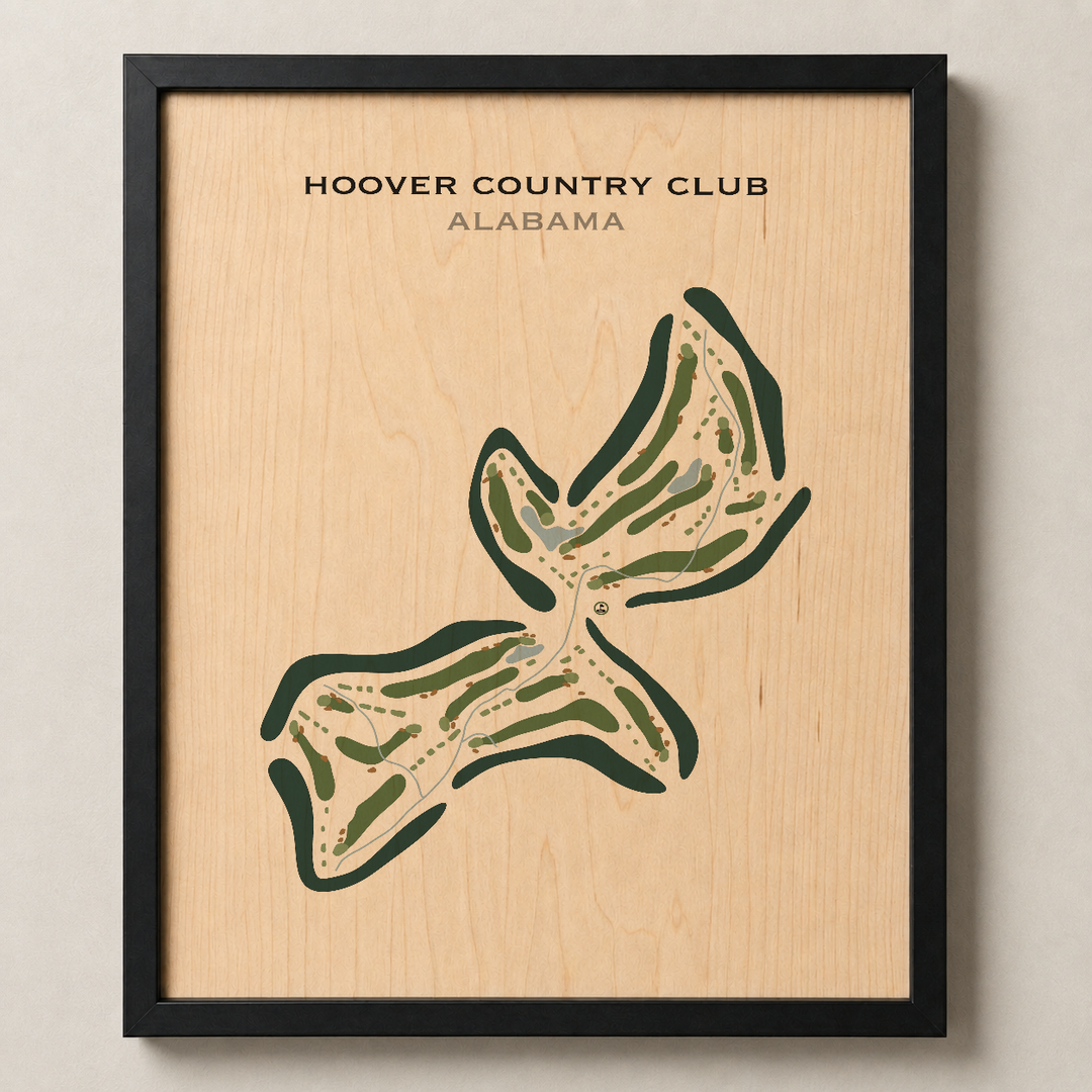Hoover Country Club, Alabama - Printed Golf Course