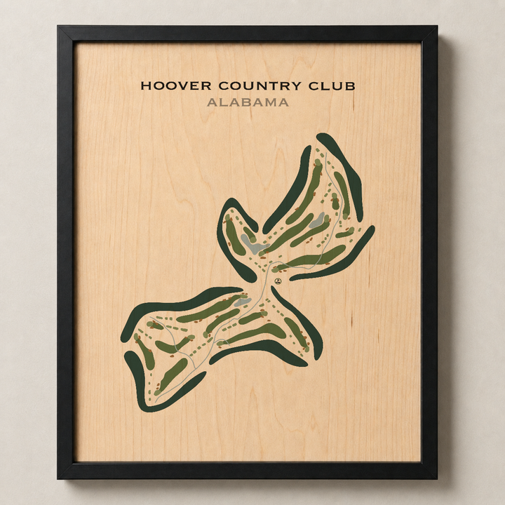 Hoover Country Club, Alabama - Printed Golf Course