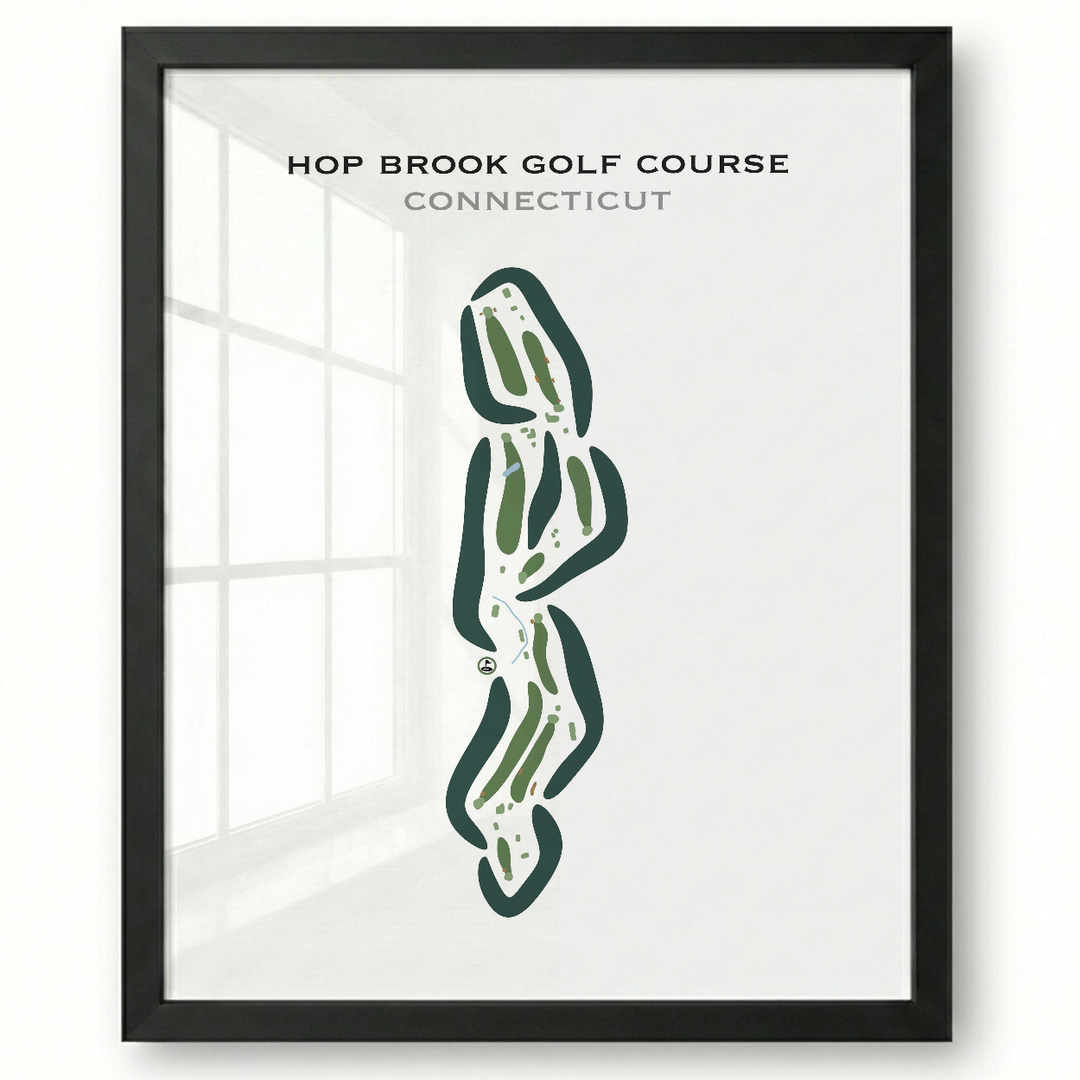 Hop Brook Golf Course, Connecticut - Printed Golf Courses