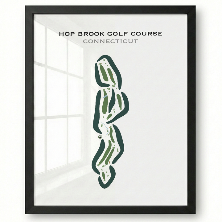 Hop Brook Golf Course, Connecticut - Printed Golf Courses