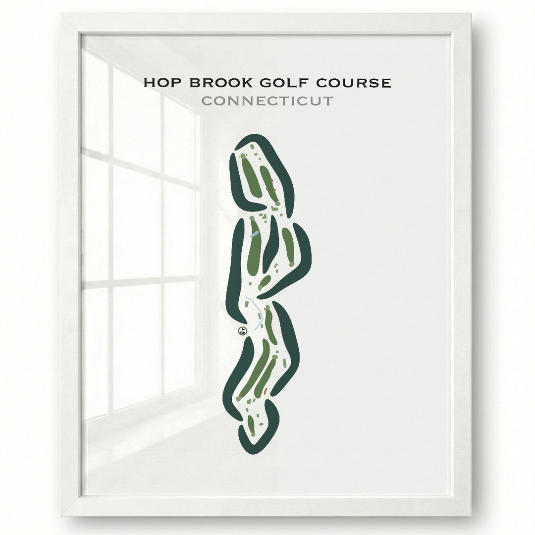 Hop Brook Golf Course, Connecticut - Printed Golf Courses