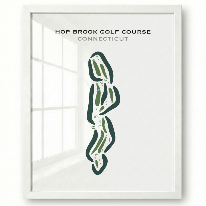 Hop Brook Golf Course, Connecticut - Printed Golf Courses