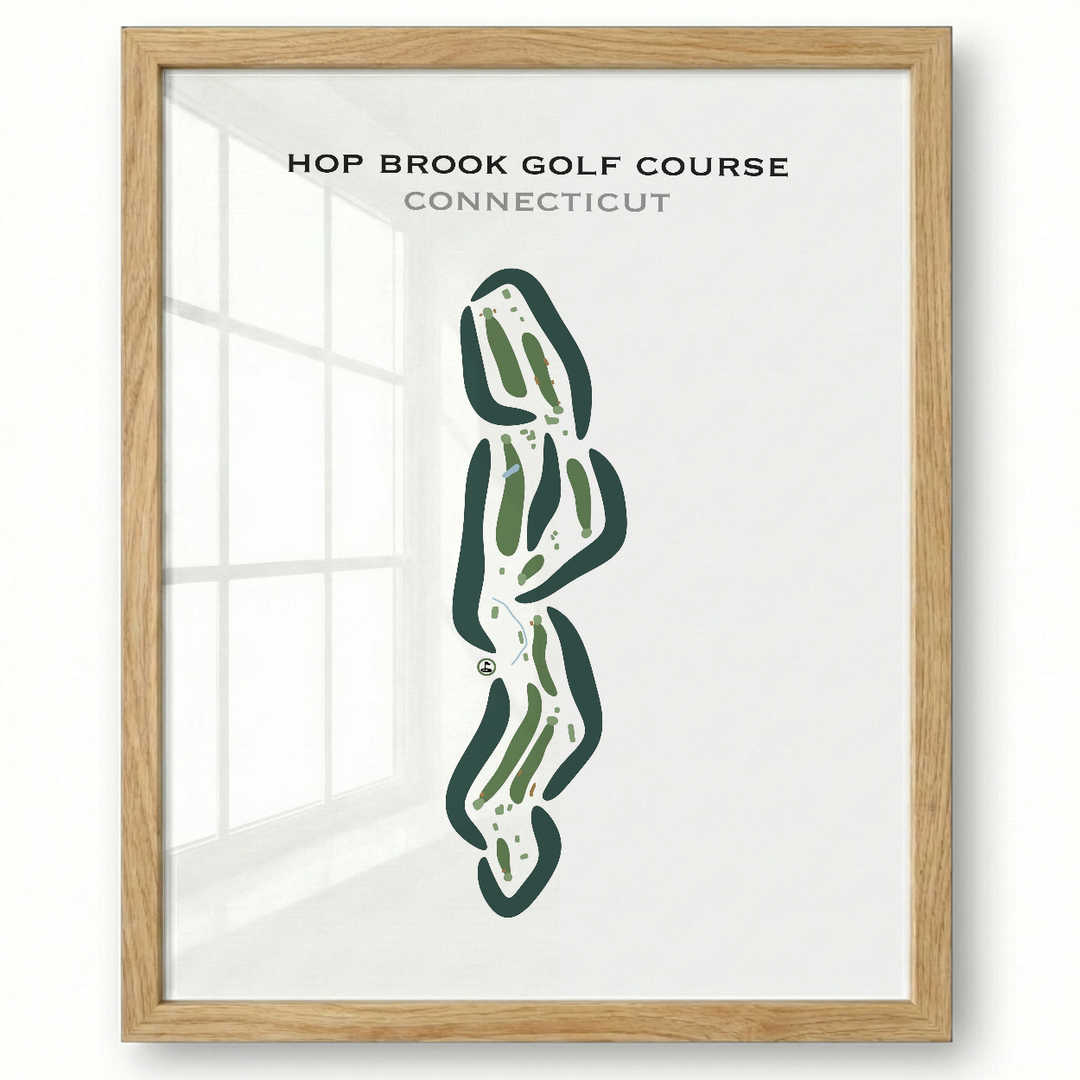 Hop Brook Golf Course, Connecticut - Printed Golf Courses