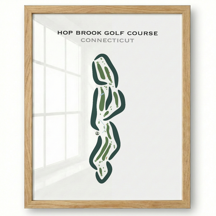 Hop Brook Golf Course, Connecticut - Printed Golf Courses