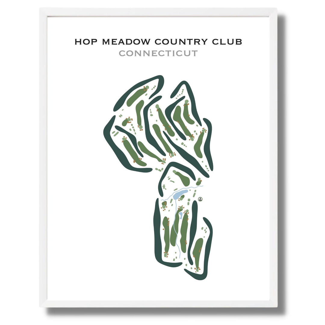 Hop Meadow Country Club, Connecticut - Printed Golf Courses