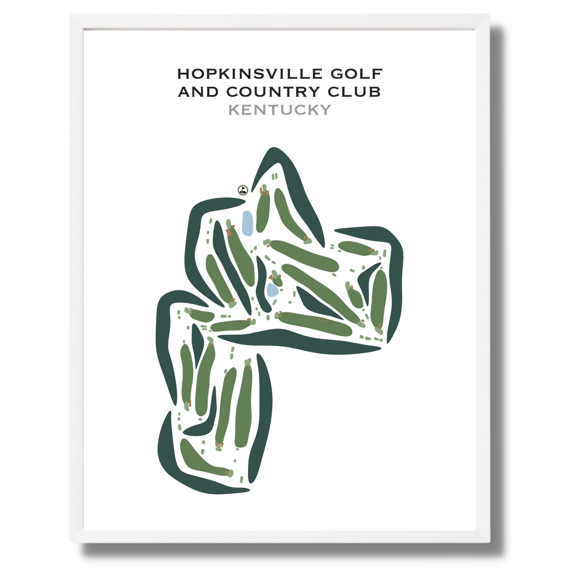 Buy the best printed golf course Hopkinsville Golf & Country Club