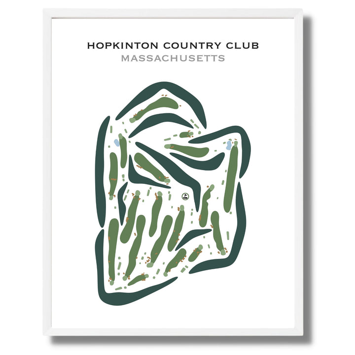 Hopkinton Country Club, Massachusetts - Printed Golf Courses