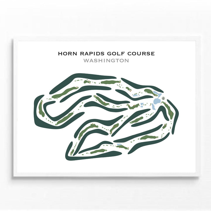 Horn Rapids Golf Course, Washington - Printed Golf Course