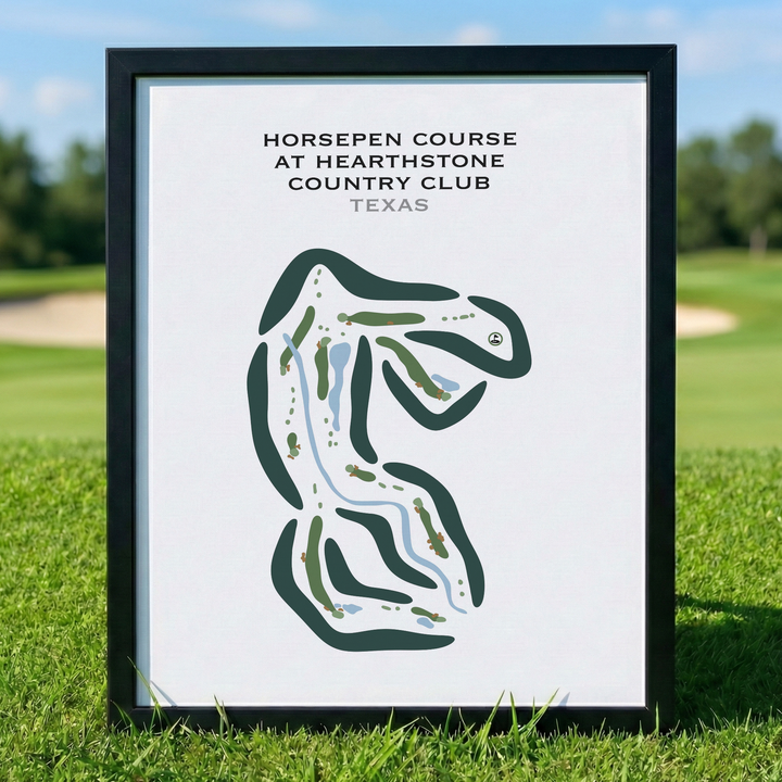 Horsepen Course at Hearthstone Country Club, Texas - Printed Golf Courses