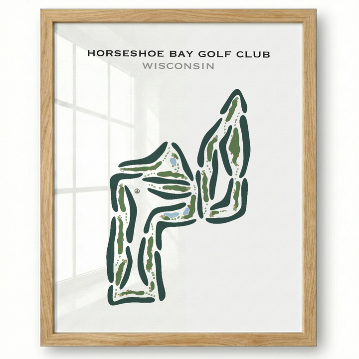 Horseshoe Bay Golf Club, Wisconsin - Printed Golf Courses