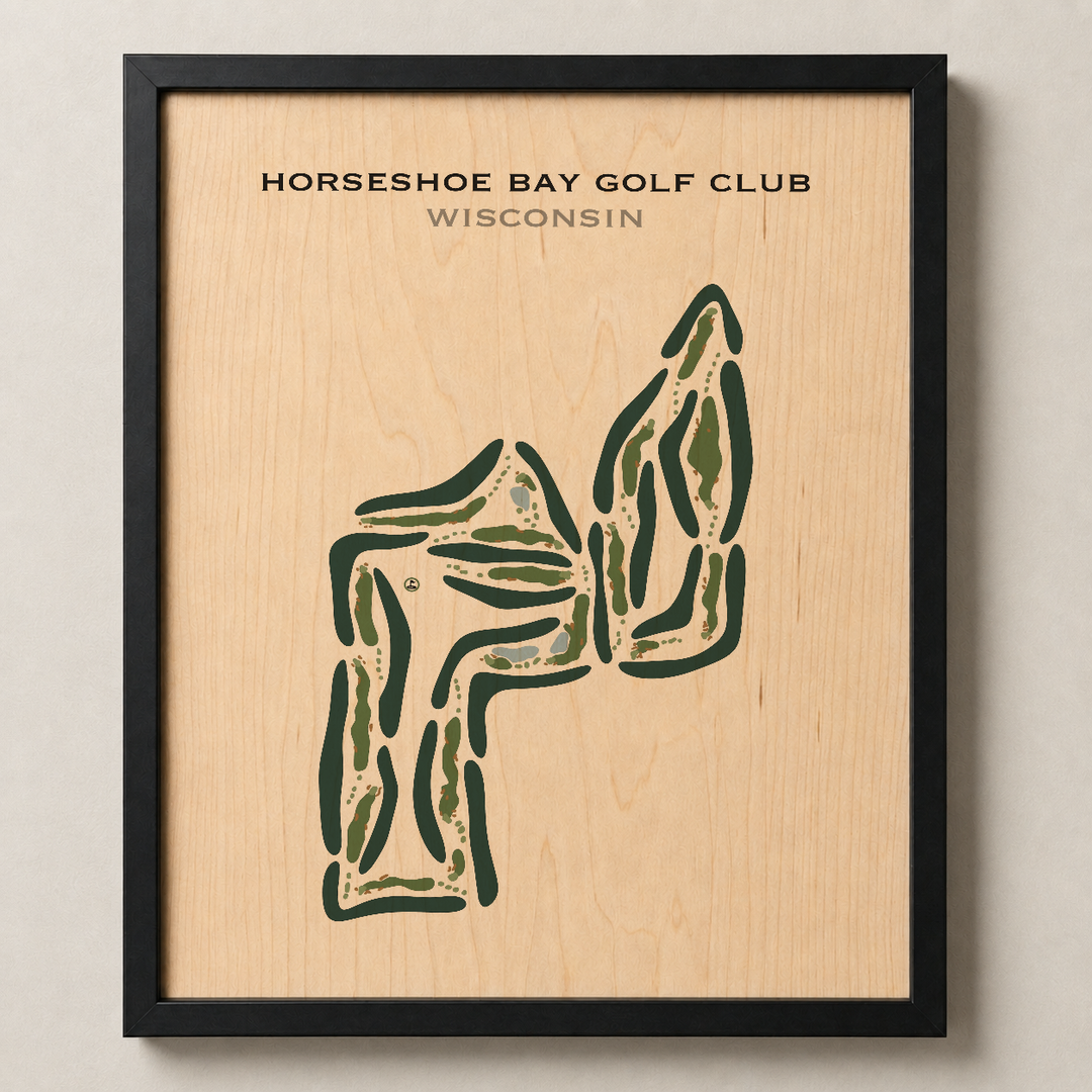 Horseshoe Bay Golf Club, Wisconsin - Printed Golf Courses