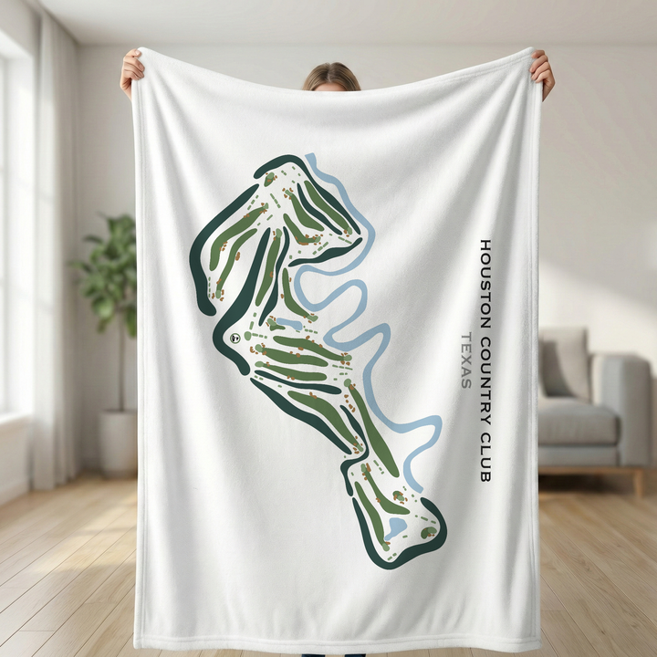 Houston Country Club, Texas - Printed Golf Courses