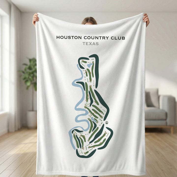Houston Country Club, Texas - Printed Golf Courses